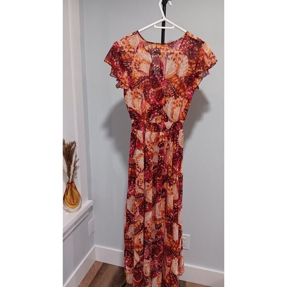 Size 6 Kate Lily Spring Summer Dress Stretch Waistband Long - Picture 3 of 7